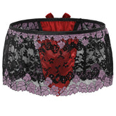 Lace Skirted Sissy Thong With High Waist